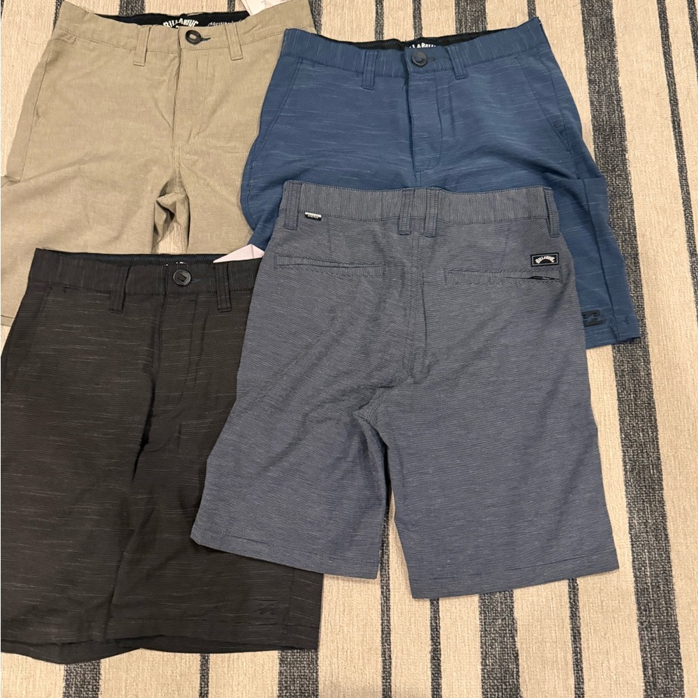 Billabong Men's Flat Front Shorts (4 pairs) Size 24 - Picture 4 of 4
